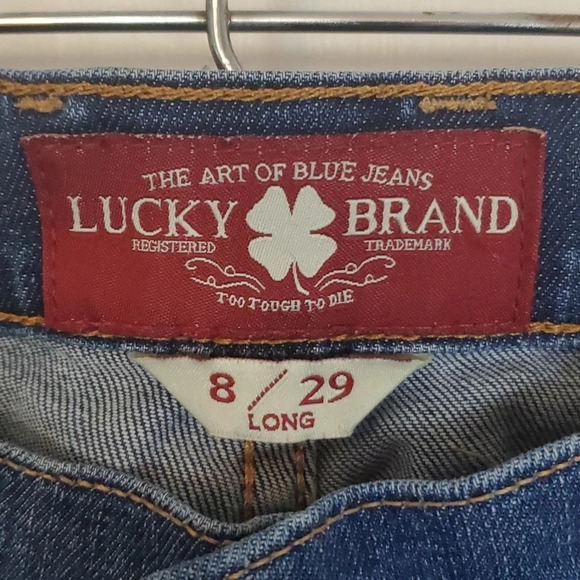Lucky Brand Sweet'N Straight Womens Denim Distressed Jeans Size 8/29 L - Picture 4 of 11